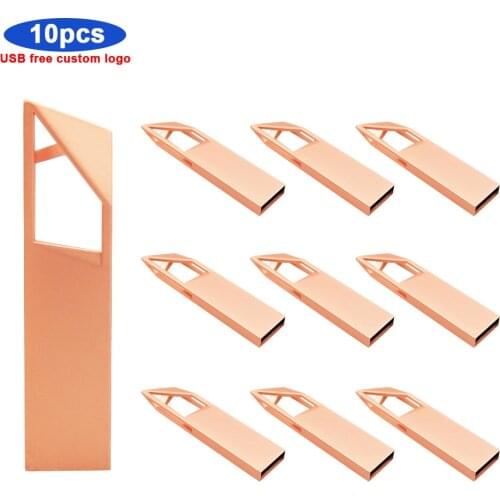 10pcs/lot New usb2.0 pendrive USB Flash Drive 64gb 128gb High Speed Pen Drive 8gb 16gb 32gb Pendrive Stick Flash Drive free logo