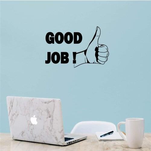 Inspirational Quote Wall Sticker Good Job Decal Art Wall Decor For Kids Room Decor Home Decor Waterproof Vinyl Mural sv32