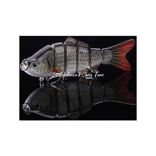 High Quality Lifelike 6 Segments Swimbait Fishing Lure 10cm/20g Crankbait Hard Bait Fish Hook Fishing Tackle