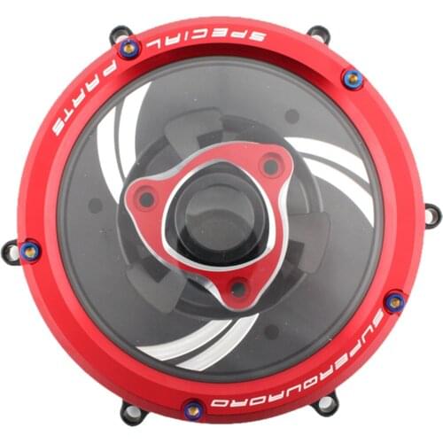 Motorcycle Engine Clear Clutch Cover Protector Guard Waterproof CNC Aluminum Alloy For Ducati Panigale 959 1199 1199s 1299