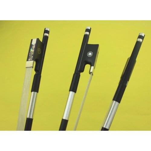 1 pc professional 4/4 Carbon fiber violin bow Mongolia white horse Ebony Frog