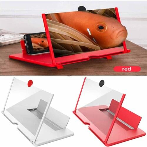 12 inch 3D Mobile Phone Screen Magnifier HD Video Amplifier Stand Bracket with Movie Game Magnifying Folding Phone Desk Holder