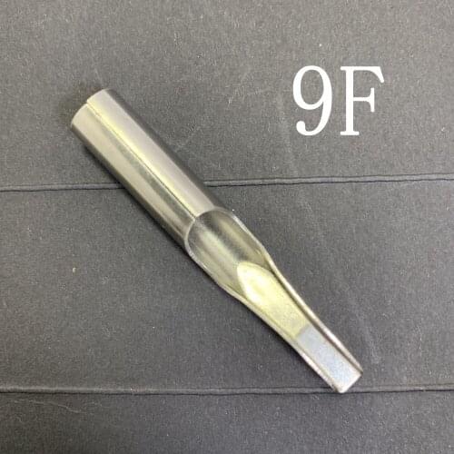 50 pcs Stainless Steel Tattoo Tips Set Tattoo Nozzle Tips Needles -9F