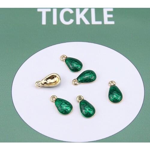 6pcs Korean Style Cute Stud Earrings For Women 2020 New Fashion Sweet Fresh Avocado Green Fruit Pendant Diy Jewelry Accessories