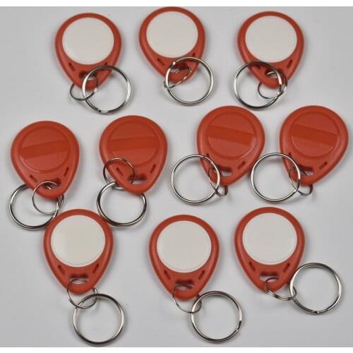 100pcs RFID key fobs 125KHz EM4305 T5577 proximity ABS tags read and write rewritable duplicator copier access control