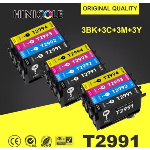 12 Pcs 29 29XL T2991XL Ink Cartridges For Epson XP235 XP247 XP245 XP332 XP335 XP342 XP345 XP435 XP432 XP442 XP445