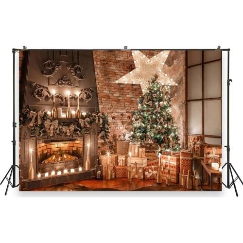 HUAYI Photography Backdrops Christmas Photo Background Christmas Xmas Family Party Decor Banner Studio Photobooth BackdropXT7088