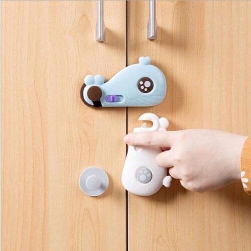 Whale Styling Cabinet Locks & Straps Table Corner Edge Protection Cover Baby Edge & Corner Guards 2 Colors Child Cabinet Locks