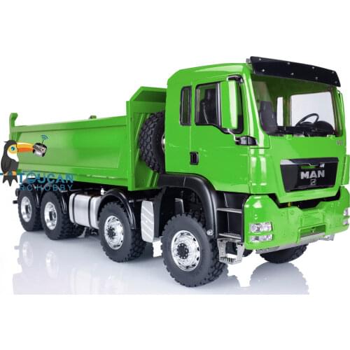 LESU 1/14 MAN 8*8 Hydraulic Tank RC Dumper Truck Bucket Model Motor ESC Servo TH02006-SMT5