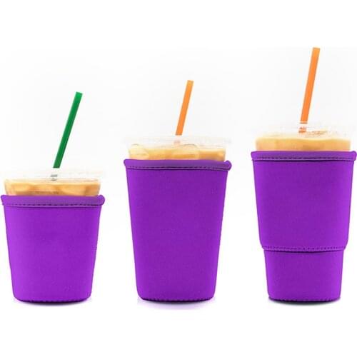 Reusable Water Bottle Cover Neoprene Insulator Sleeve Bag Case suit all of cup Portable 200-500ml Coffee Beverage Sleeves