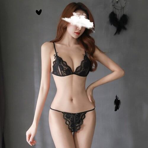 MY9COLORS New Lace Sexy Lingerie Hollow Out Hot Porno Lace Erotic Underwear Sexy Bra+Panty+Garter Set Lingerie Sexy Hot 91039