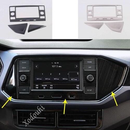 For Volkswagen VW T-cross Tcross 2018 2019 2020 Car Sticker Navigation Map GPS Trim Dashboard Meter Instrument Gauge Frame Parts