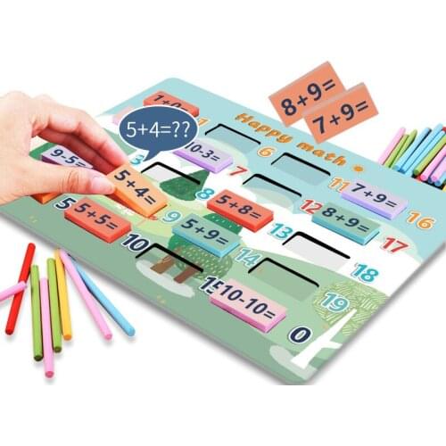 Montessori Toy Multiplication Table Wooden Letter Digital Blocks Puzzle jigsaw Math Toys Early Educational Toys Gift for Kids