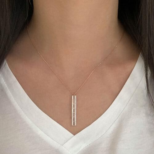 NEW Trendy 925 Silver Necklace Turkish Jewelry Birthday Gift Zircon Fashion Necklace For Women Minimalist Style Luxury Designer