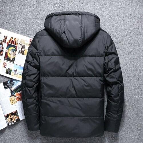 2020 New Mens Down Jacket Short Winter Jacket for Men Thick Korean Coat with Hat Male Jackets Doudoune Homme KJ792