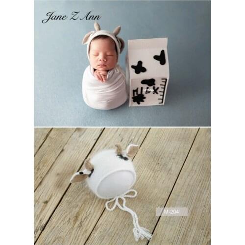 New years year of the ox children hat baby newborn photo headdress studio photo shooting cow multi-colors animal cap