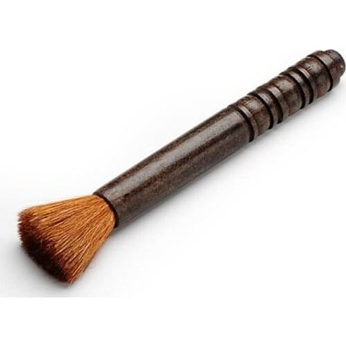 Solid woo ebony tea set clean teapot Brush kung fu tea set tools accessoes wool pen wholesale