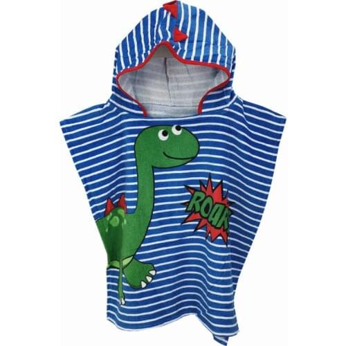 Lengthened Hooded Cloak Beach Towel Childrens Cartoon Bath Towels Absortbent Pool Swim Shower Bathrobe for Boy Girl Kids