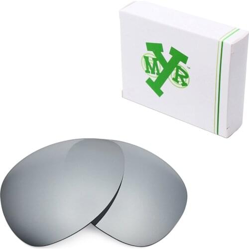 Mryok POLARIZED Replacement Lenses for Oakley Plaintiff Sunglasses Silver Titanium
