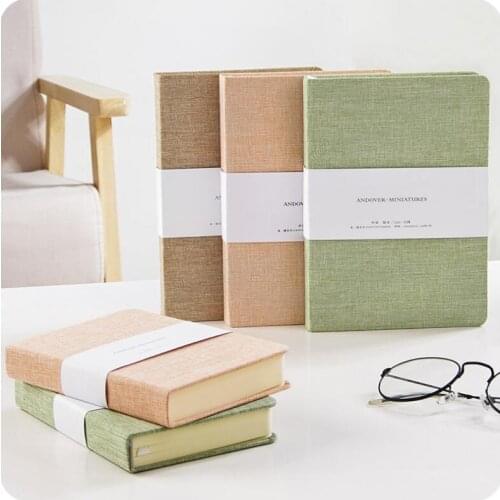 Simple Cloth Handbook Blank Square Notebook Student Stationery Paper Organizer Office And School Supplies