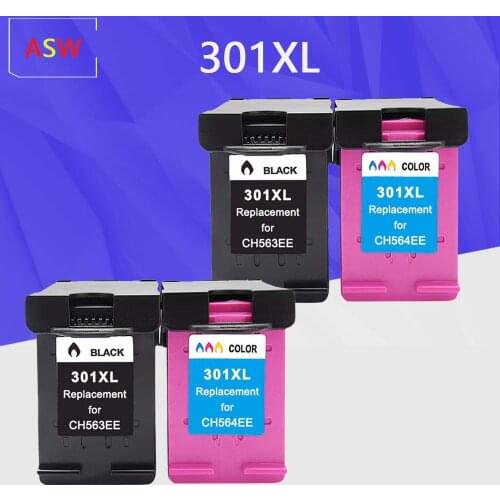 ASW 301XL Replacement for hp 301 xl hp301 Ink Cartridge for hp Deskjet 2050 1000 1050 2510 3000 3054 Envy 4500 4502 printer