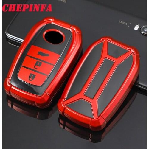 TPU Car Key Case Full Cover Protect Shell For Chr Rav4 Auris Avensis Prius Aygo Camry Corolla Land Cruiser 200 Prado Crown car