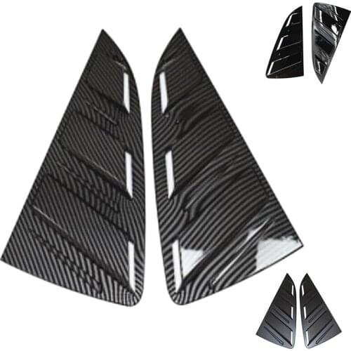 Rear Windows Triangular Cover Stickers for POLO 2011-2018 Car Exterior Window Blinds Protector Trim