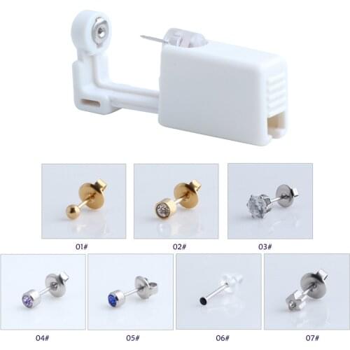 Second Generation Disposable Sterile Ear Piercing Unit Cartilage Tragus Helix Piercing Gun