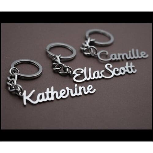 Custom Name Keychains Personalized Monogram Initial Key Chain With Name Custom letter For Women Men Kids Jewelry Bag Charm