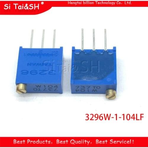 10pcs 3296W-1-104LF 3296W 100K ohm 104 3296W-1-104 3296W-104 W104 Trimpot Trimmer Potentiometer