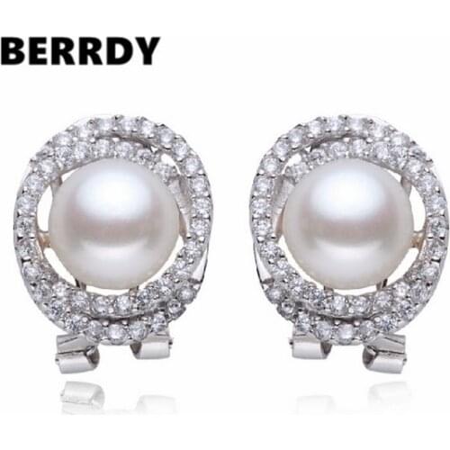 11-12mm Pearl Earrings Stud Earrings Fashion Female Jewelry for Valentines Day Gift