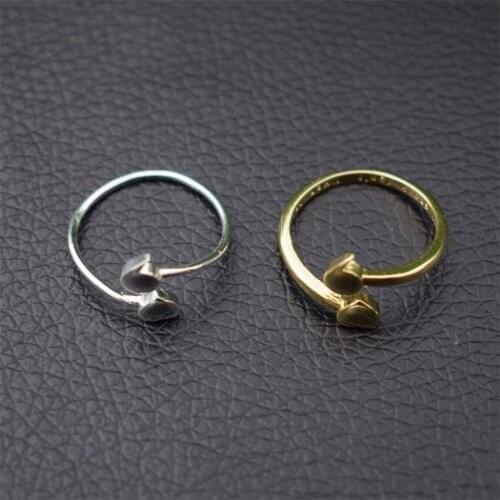 12pcs Sweet Cute Love Heart Opening Finger Rings for Women Girls Adjustable Knuckle Finger Jewelry