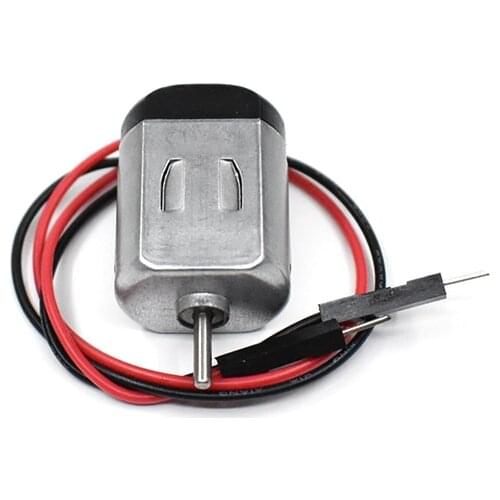 130 with line motor DIY robot car spare parts DC micro motor with cable male