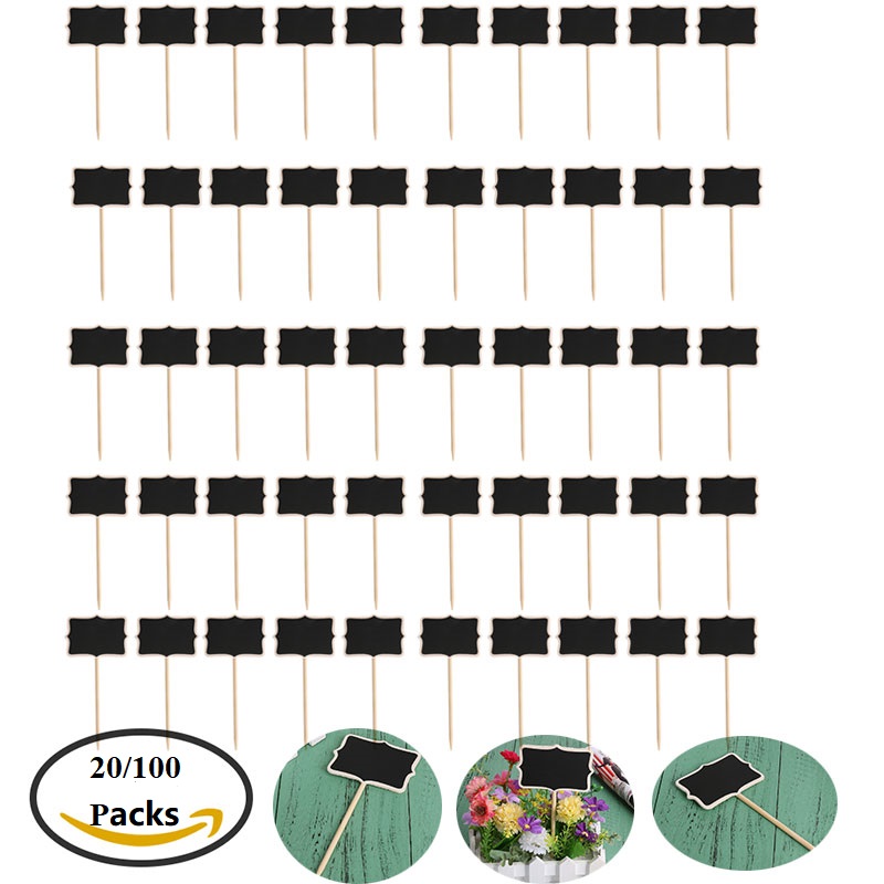 Mini Chalkboard Blackboard with Stand Wedding Place Card New Pizarra 20pcs Note Board Slates for Restaurant Party Home Gift