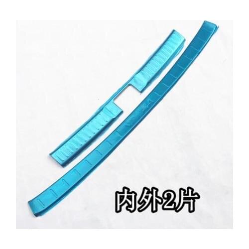 304 Stainless Steel Internal external Rear bumper Protector Sill for Suzuki Vitara 2015 2016 2017 Auto parts 2PCS/SET