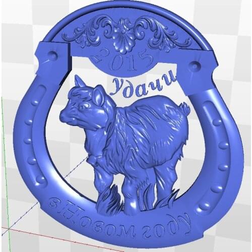 3d goat_4 model relief for cnc in STL file format