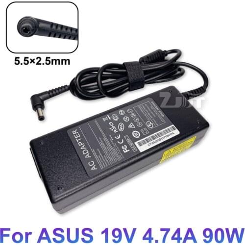 19V 4.74A 90W 5.5*2.5mm AC Laptop Power Adapter Charger For ASUS A52F A53E A43S A55V K550 K55V D550CA D550MAV Notebook Computer