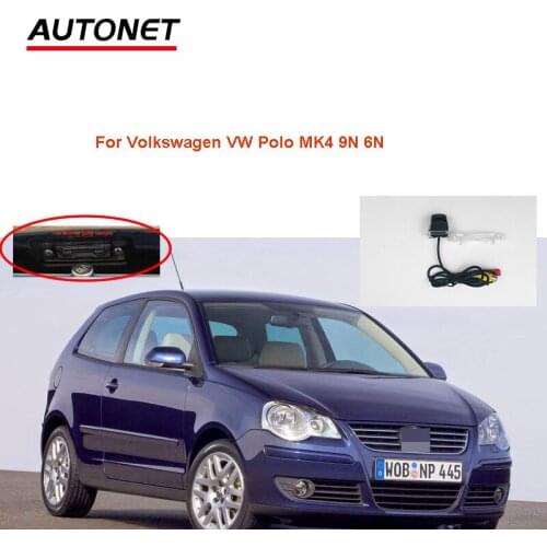 Autonet car Rear view camera For Volkswagen VW Polo MK4 9N 6N CCD night view backup camera /license plate led car camera