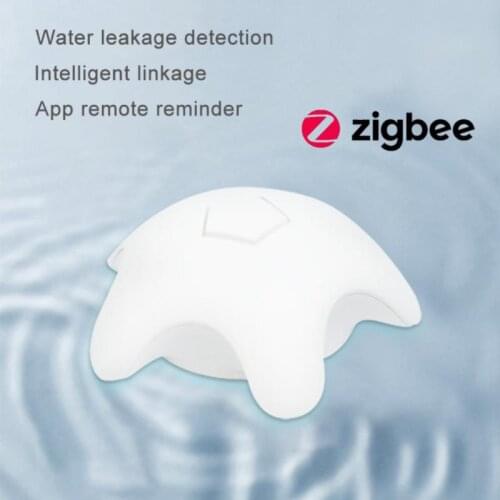 Tuya Zigbee 3.0 Leak Alarm Water Flood Detector Home Security Protection Smartlife APP Remote Alarm Push Sensor Lower Power