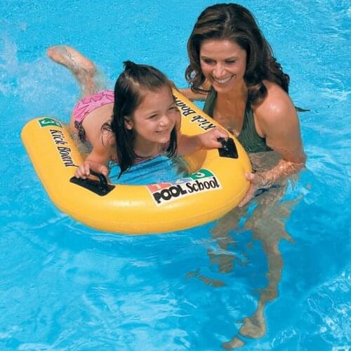 Learning swimming pool fun sport kickboard waterboard swim board airmattress inflatable board for child with handle B41007