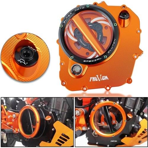 For KTM RC 390 Duke 390 RC390 DUKE390 Duke RC 390 2018-2020 Motorcycle Accessories Engine Clear Clutch Cover Protector Guard