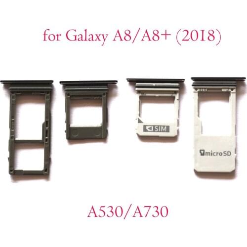 For Samsung Galaxy A8 2018 A8+ 2018 A530F A730F A530DS A730DS SIM Tray Holder SD Card Reader Slot Adapter