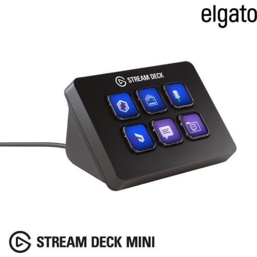 Elgato Icatu Stream Deck Mini Console Switcher LCD LCD Display Macro Keyboard Obs