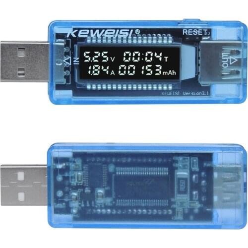Mini Current Voltage Capacity Tester LCD USB Digital Display Power Battery Capacity Detector Measurement USB Charge Indicator