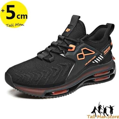 Men Sneakers Elevator Shoes Height Increasing Shoes High Top Blade Series Sports Shoes Cushioning Running Shoes 5CM