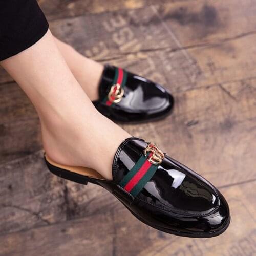 Mens slippers Summer Leather Shoes Slip-flops Flip for Dad Sandals 2020 Platform Man Male Sandal New 2021 Luxury Sport Shoe Boy