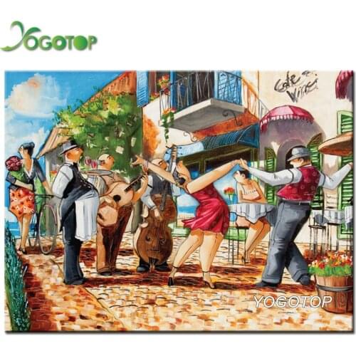 YOGOTOP Music party Diy Diamond Painting Cross Stitch Full Diamond Embroidery 5D Needlework Square Diamond Mosaic Kits CV392