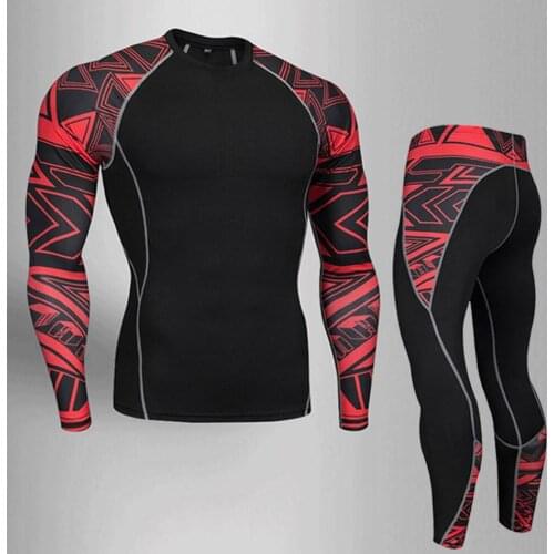 Underwear winter Thermal sets Men Quick dry compression sports underwear warm men long johns thermal suit slim joggers Tights