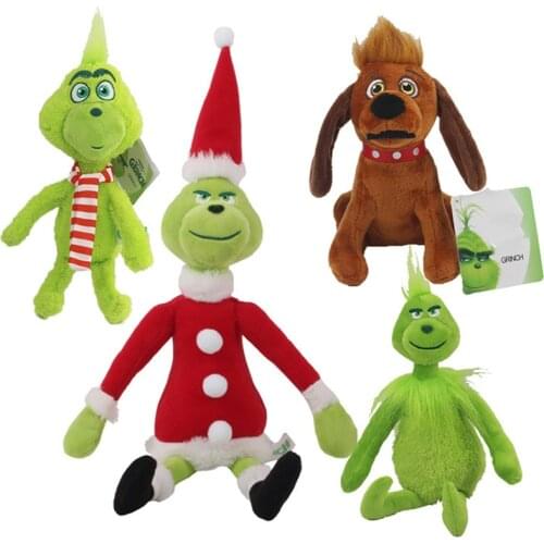 How the Grinch Stole Plush Toys Christmas Grinch Max Dog Plush Doll Toy Soft Stuffed Grinch Toys For Children Christmas Gifts