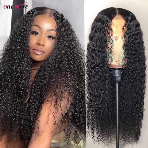 Kinky Curly Human Hair Wig 13X4 Curly Lace Front Wig 5x5 Closure Wig Pre Plucked Lace Front Human Hair Wigs For Women 8-26"